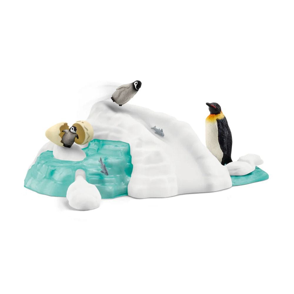 Schleich Animales y Dinosaurios Diversión familiar con pingüinos coleccionable Wild Life - Schleich SCH42661
