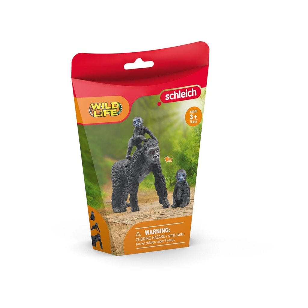 Schleich Animales y Dinosaurios Familia de Gorilas de llanura coleccionable - Schleich SCH42601