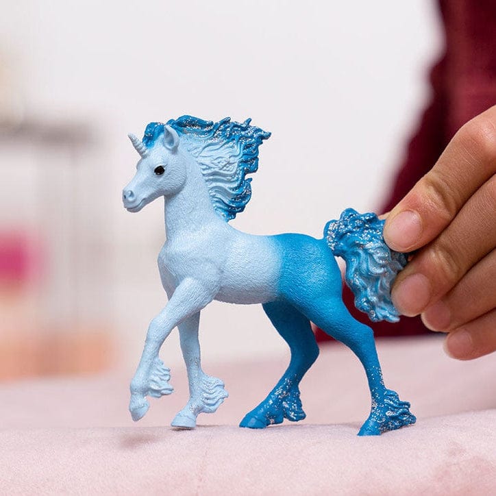 Schleich Animales y Dinosaurios Potrillo Unicornio de fuego y agua elemental coleccionable - Schleich SCH70758