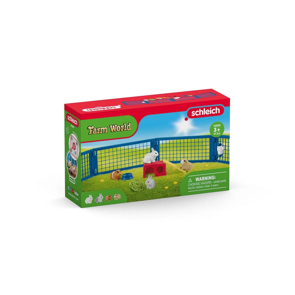 Schleich Animales y Dinosaurios Refugio para conejos y cobayas coleccionable Farm World - Schleich SCH42500
