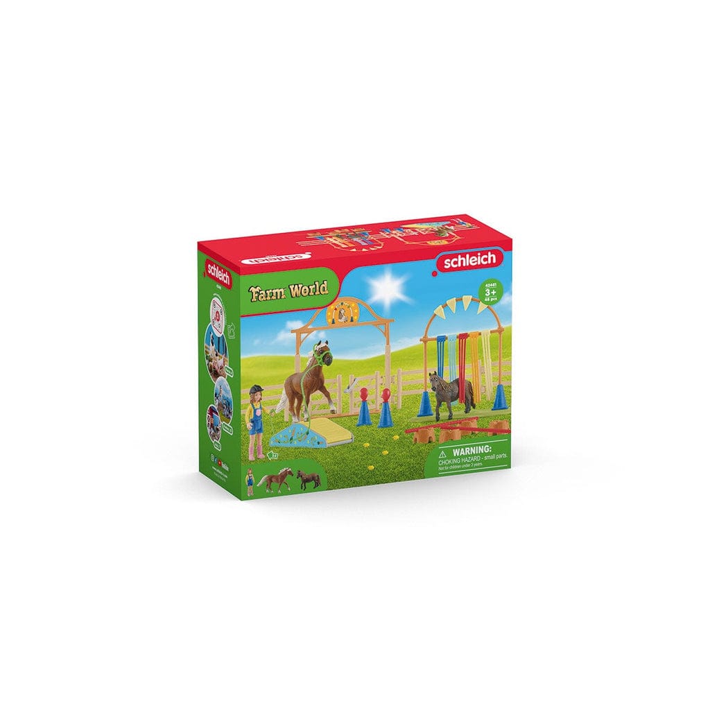 Schleich Animales y Dinosaurios Set de entrenamiento Agility para ponis - Schleich SCH42481