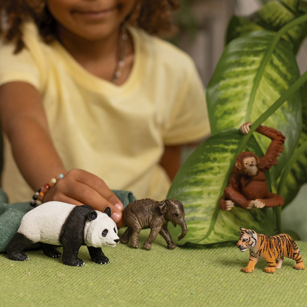 Schleich Animales y Dinosaurios Set de inicio de vida silvestre asiática coleccionable - Schleich SCH42736