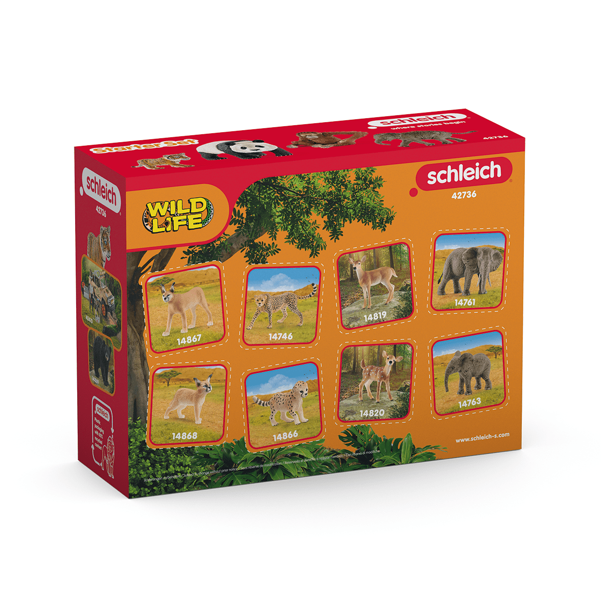 Schleich Animales y Dinosaurios Set de inicio de vida silvestre asiática coleccionable - Schleich SCH42736