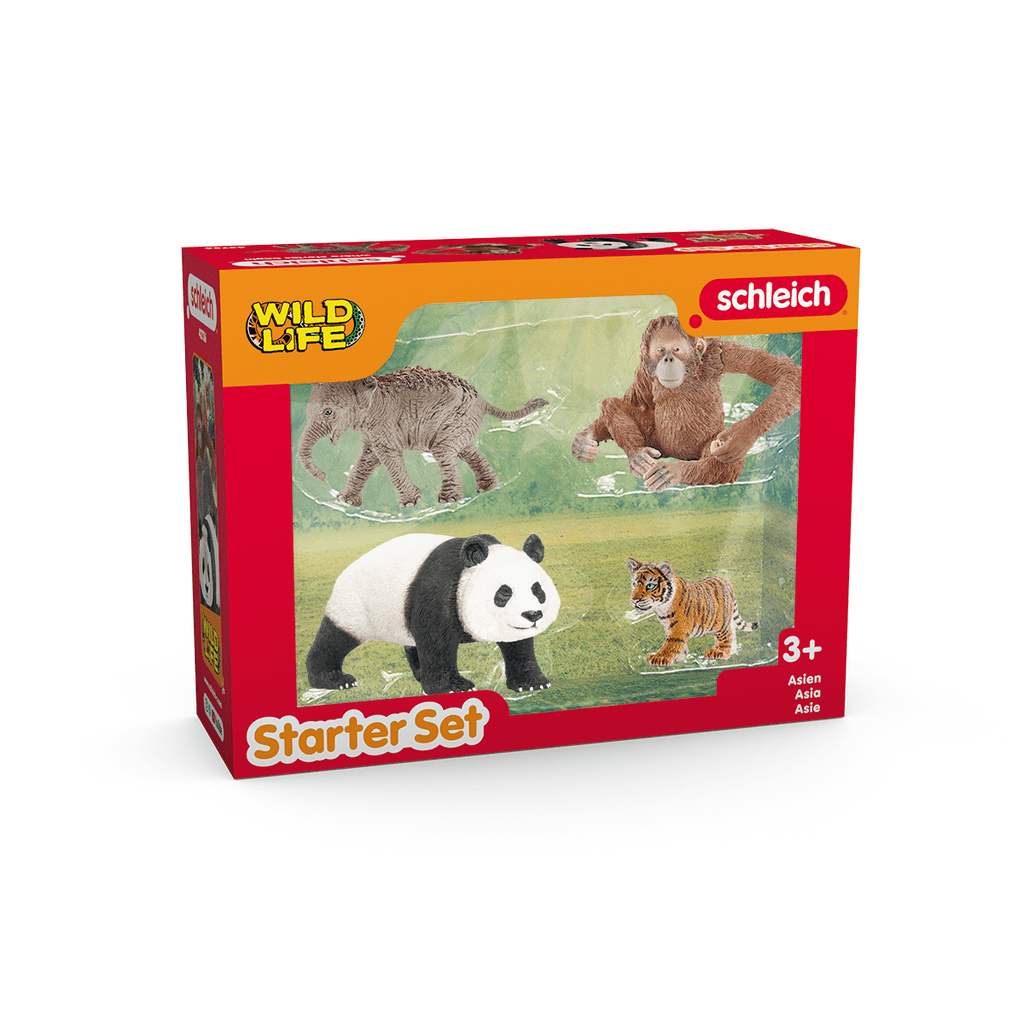 Schleich Animales y Dinosaurios Set de inicio de vida silvestre asiática coleccionable - Schleich SCH42736