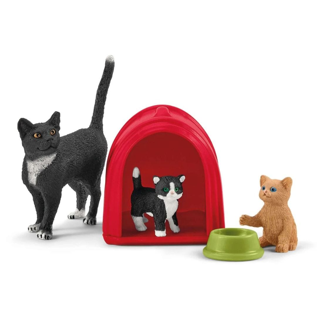 Schleich Animales y Dinosaurios Set de juego para lindos gatos coleccionables - Schleich SCH42501