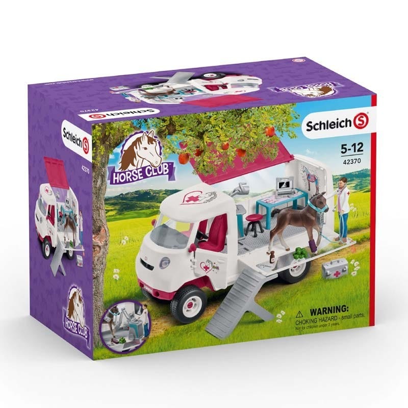 Schleich Animales y Dinosaurios Set de veterinaria móvil con Potro Hannoveriano - Schleich SCH42370