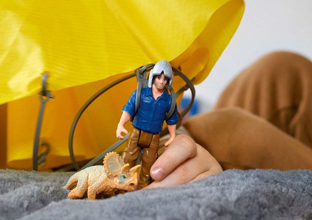 Schleich Animales y Dinosaurios Set Rescate de dinosaurio en paracaídas - Schleich SCH41471