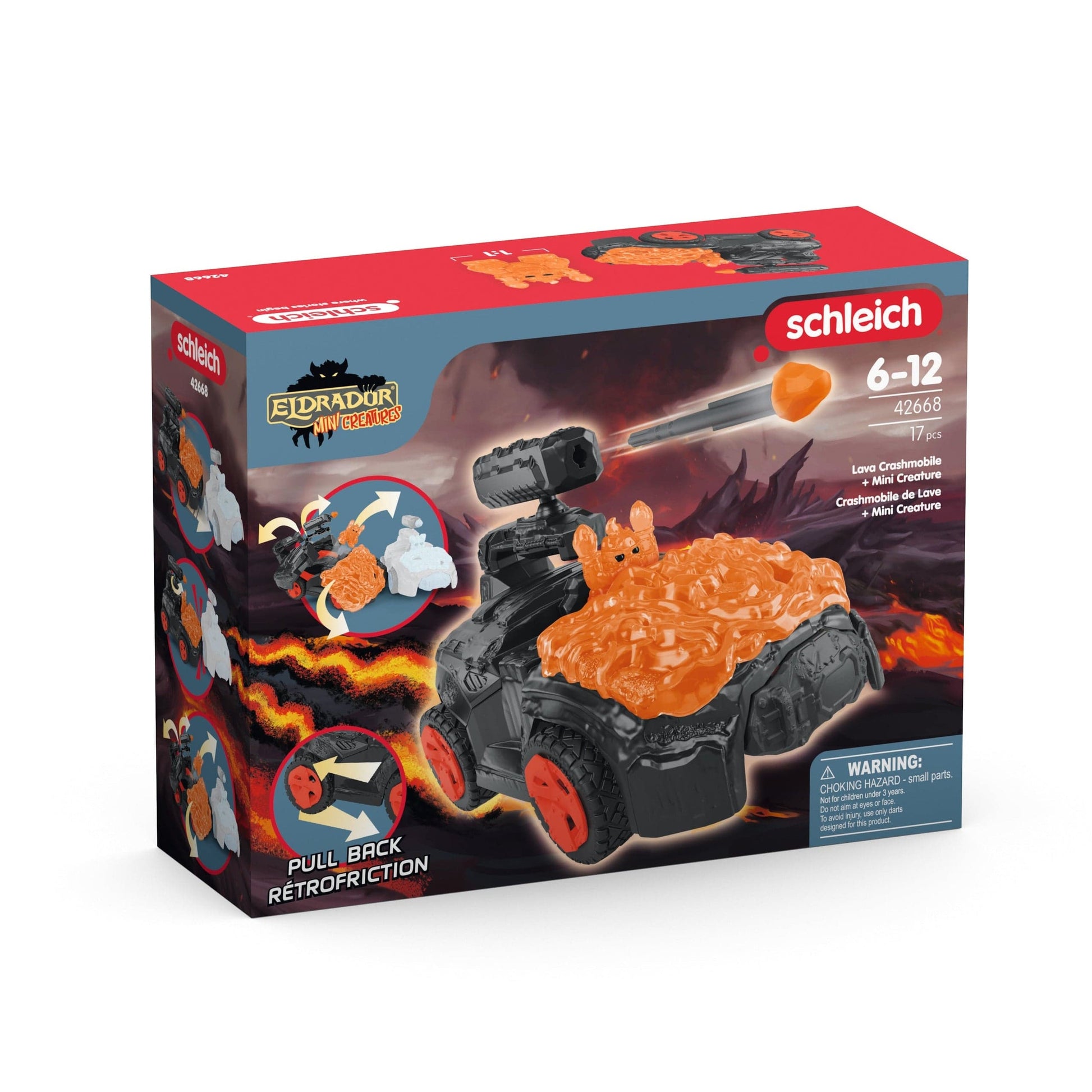 Schleich Animales y Dinosaurios Vehículo de Lava con Mini Criatura coleccionable - Schleich SCH42668
