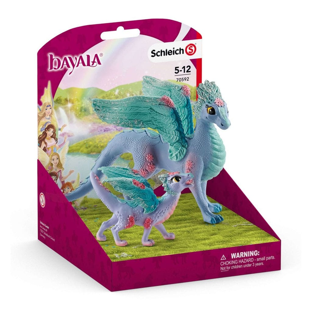 Schleich Dragón florido con su cría coleccionable - Schleich DUDA TIPO PRODUCTO, ANIMAL? SCH70592