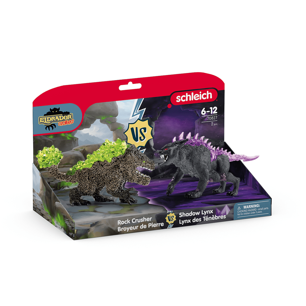 Schleich Figuras de colección El lince de sombra contra el romperocas coleccionable - Schleich SCH70827