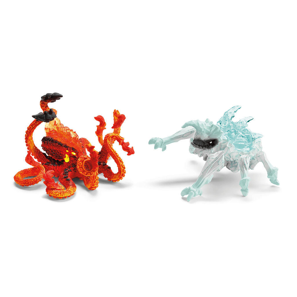 Schleich Figuras de colección Escarabajo de hielo contra pulpo de fuego coleccionable - Schleich SCH70826