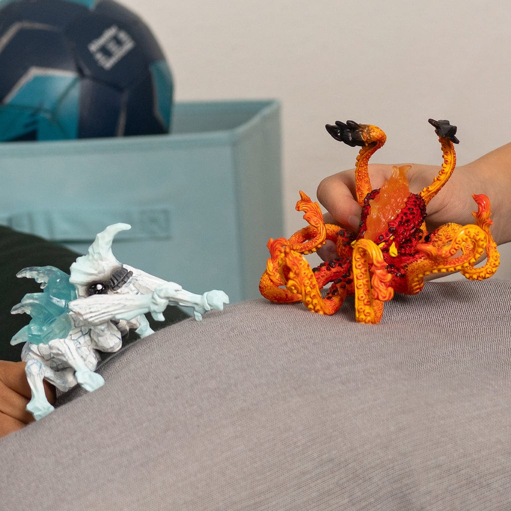 Schleich Figuras de colección Escarabajo de hielo contra pulpo de fuego coleccionable - Schleich SCH70826