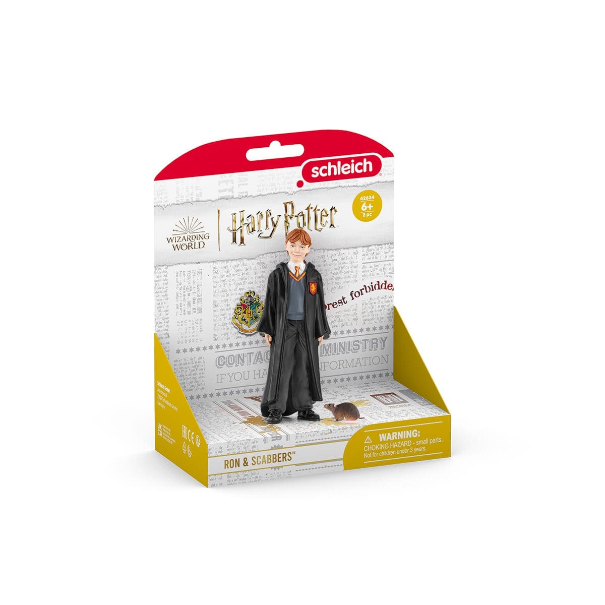 Schleich Figuras de colección Figura coleccionable Ron Weasley & Scabbers- Schleich SCH42634