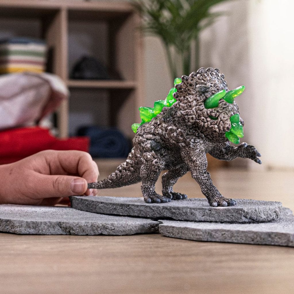 Schleich Figuras de colección Triceratops de piedra coleccionable Eldrador - Schleich SCH70828
