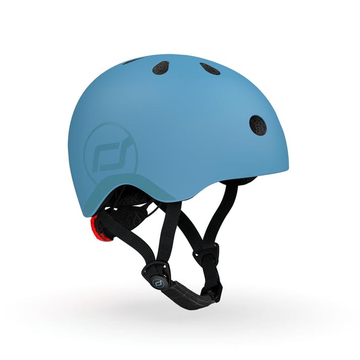 SCOOT AND RIDE Accesorios de Bicicletas Casco Acero Con Luz Led S-M S234