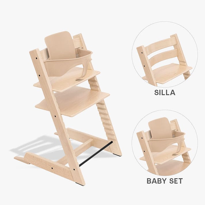Stokke Sillas de comer Arma Pack Silla Tripp Trapp + Babyset Tripp Trapp Natural tripptrappbabyset