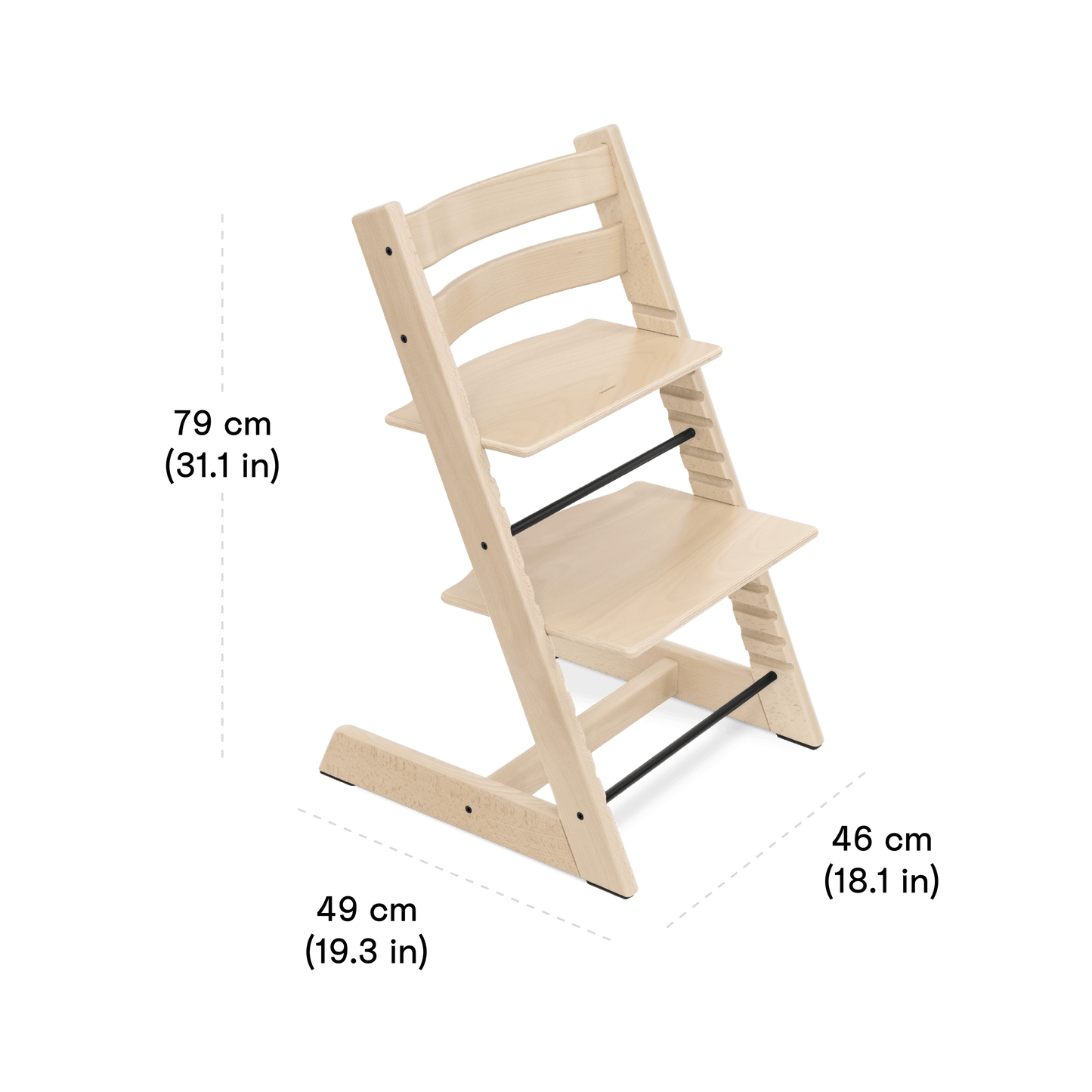 Stokke Sillas de comer Silla Tripp Trapp Natural - Stokke 100101