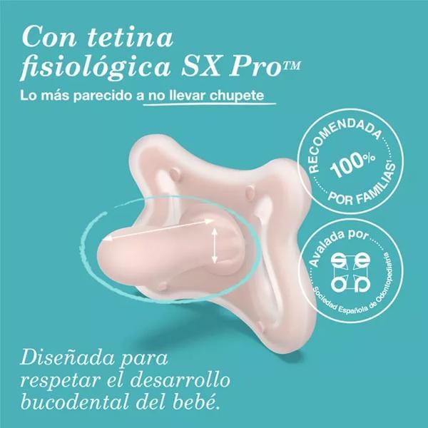 Suavinex Chupete Chupete Zero Zero fisiológico silicona 0 / 6 meses Talla 1 - Suavinex 309172