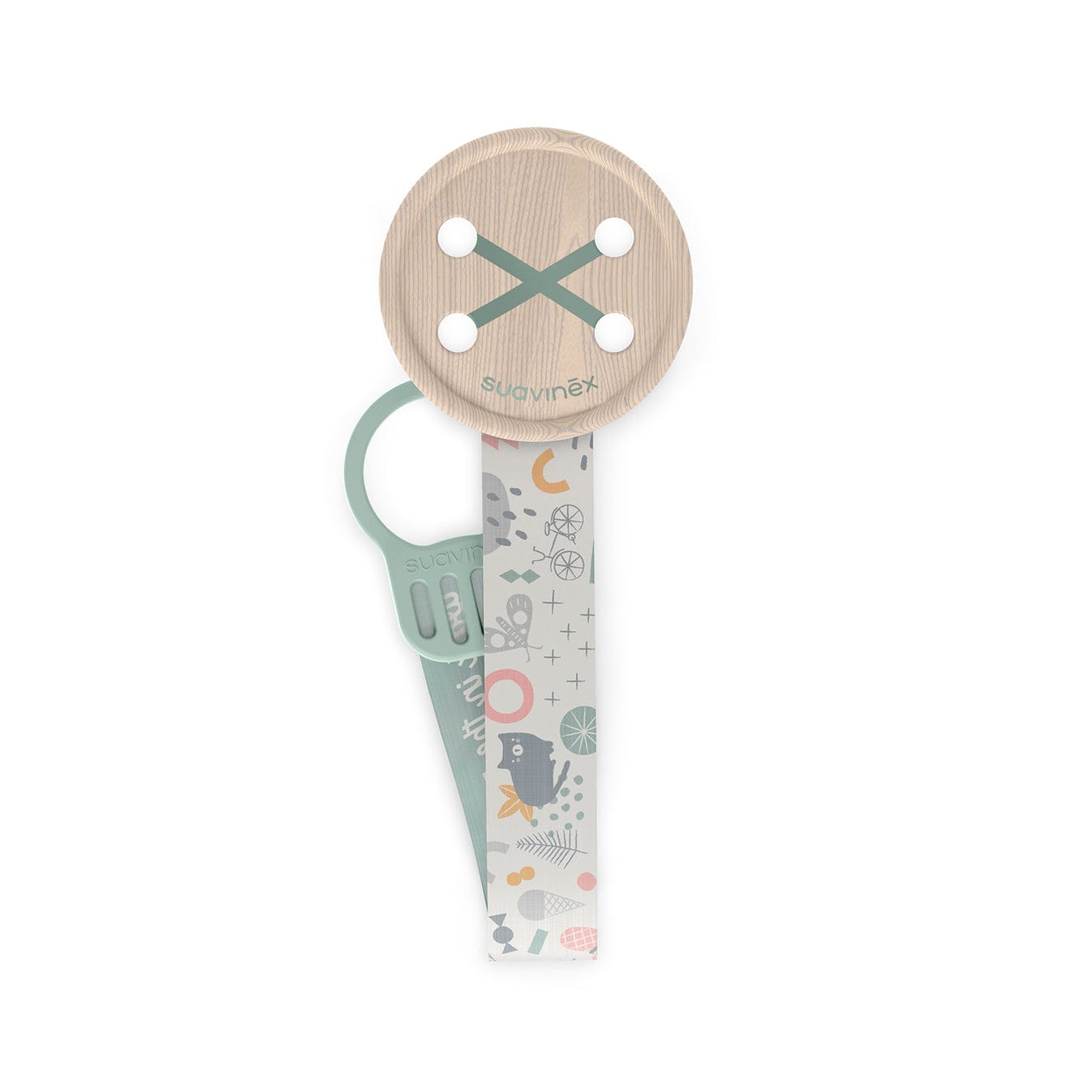 Suavinex Portachupete Portachupete Cinta Boton Walk Verde - Suavinex 308224