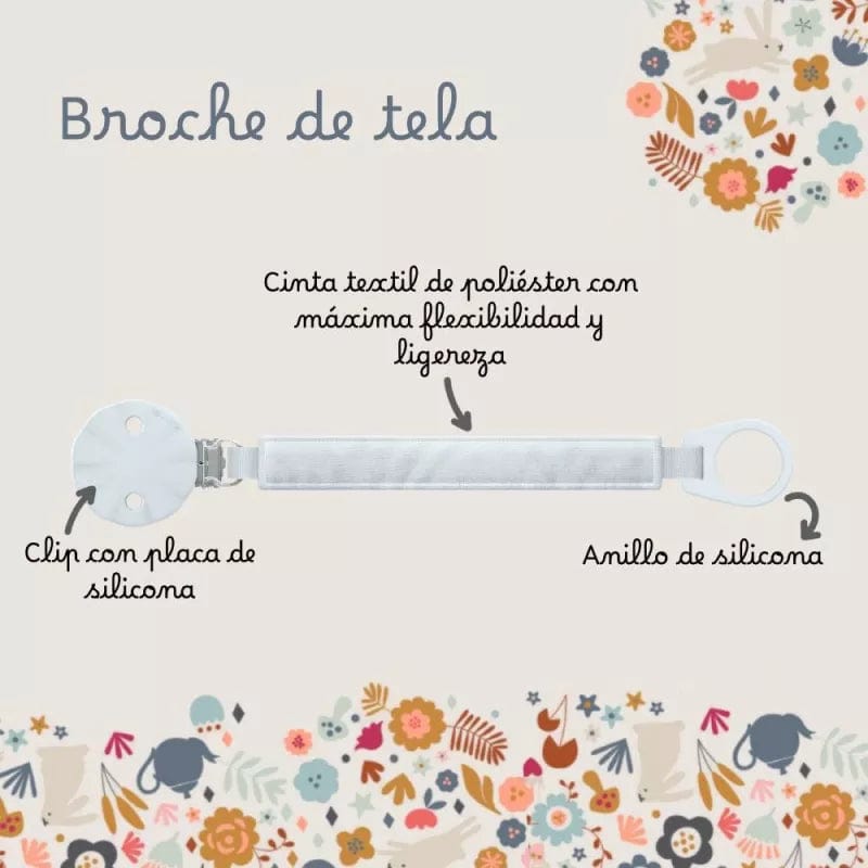 Suavinex Portachupete Portachupete de tela Wonderland Verde- Suavinex 402830