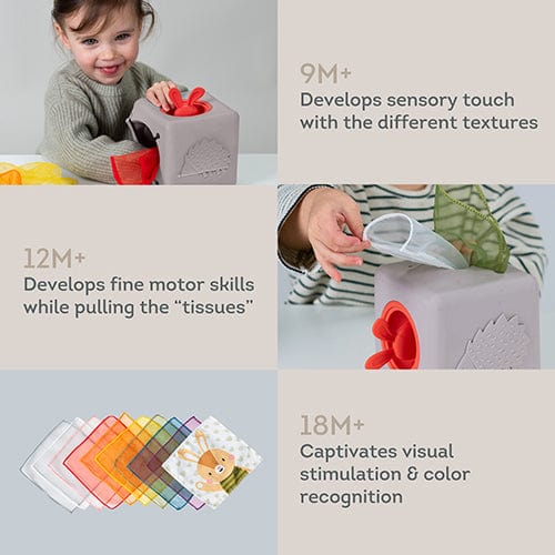Taf Toys Juguetes de actividades para bebés Juguete caja de pañuelos - Taf Toys 13405