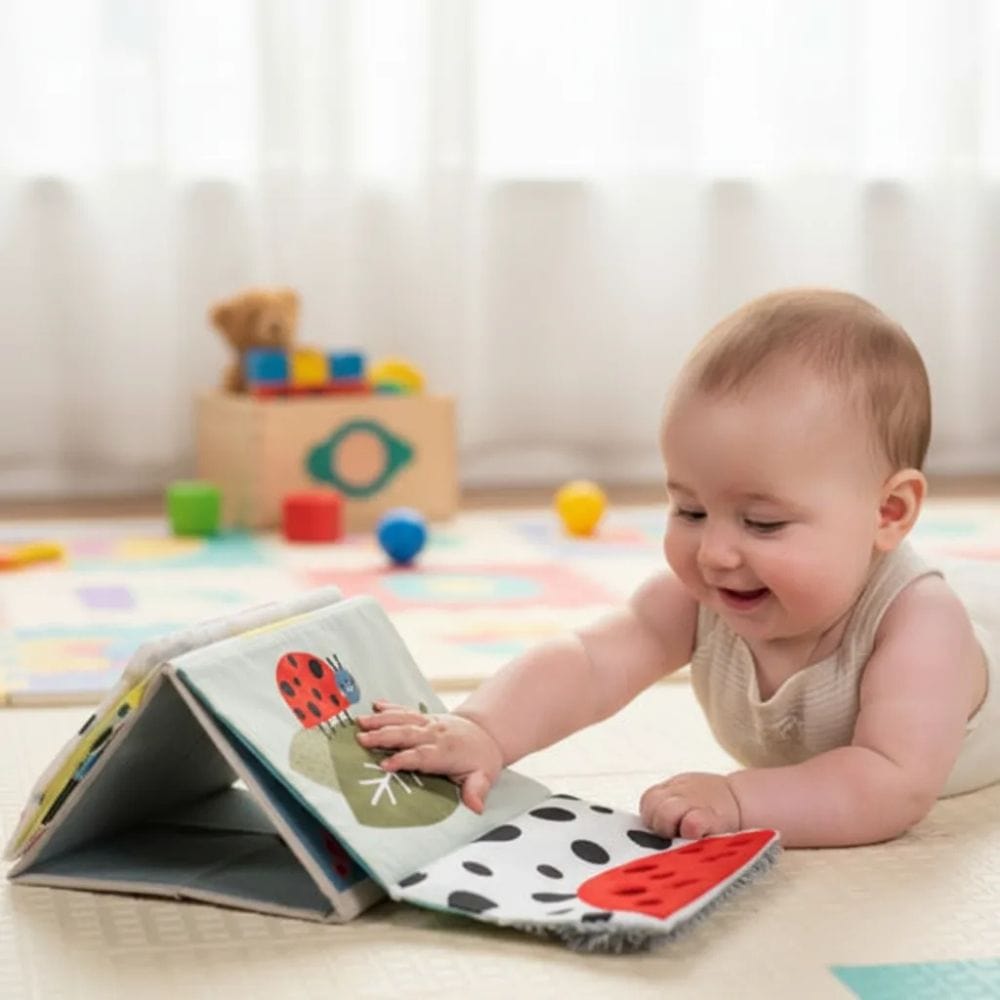 Taf Toys Libros de Tela Libro Sensorial Tummy time - Taf toys 13455