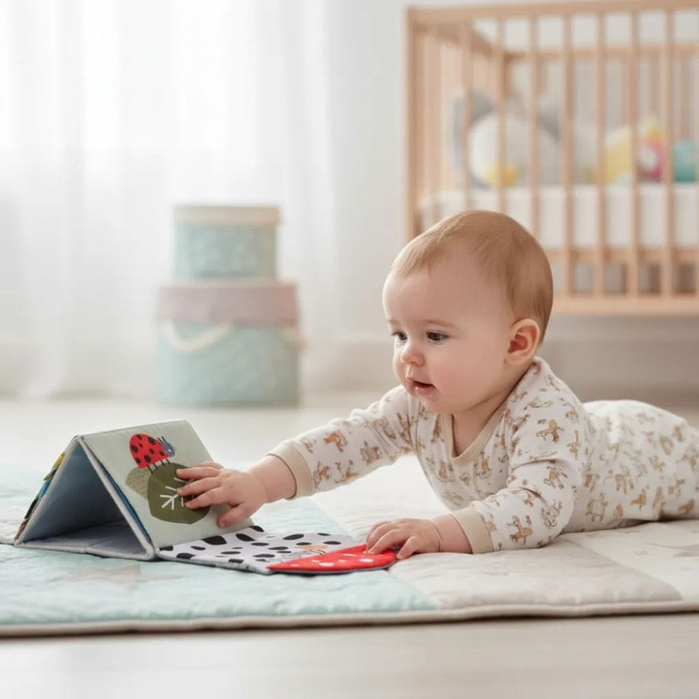 Taf Toys Libros de Tela Libro Sensorial Tummy time - Taf toys 13455