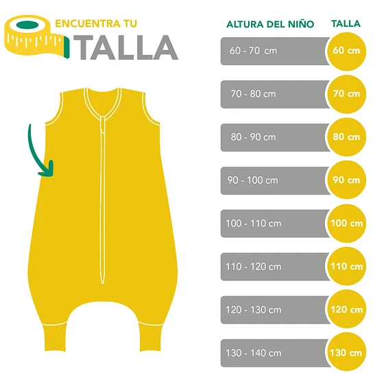 THE DREAM BAG Sacos de Dormir Saco de dormir TOG 2.5 Safari 12 a 18 Meses 70 cm - The Dream Bag DB-FS3-25-1