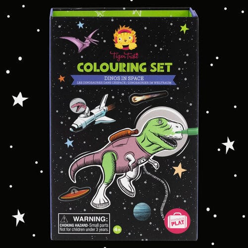 Tiger Tribe Arte y Manualidades Set para Pintar Dinos en el Espacio 6-0286