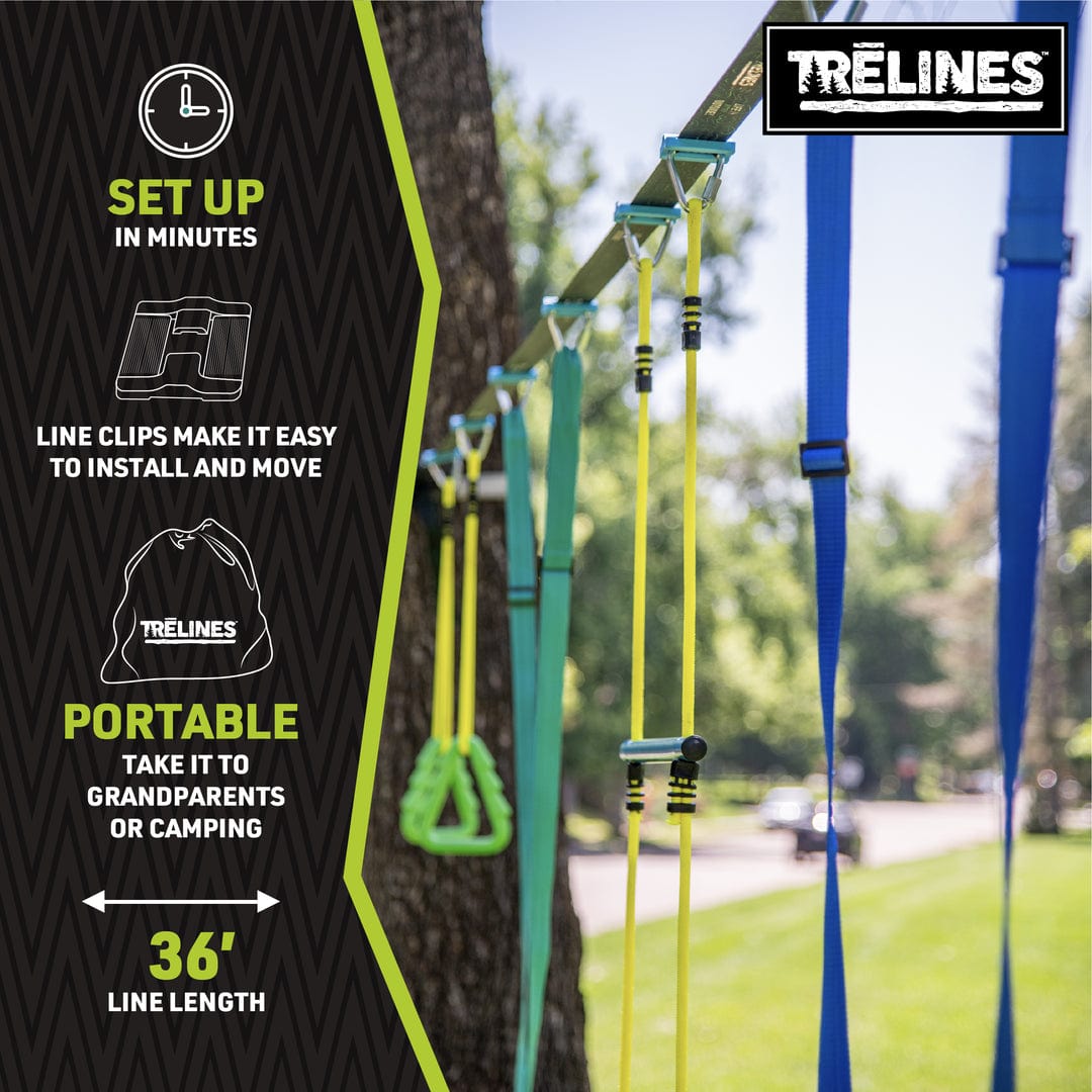 Trelines Juegos de Exterior Set de juego de exterior y patio de Slackline con accesorios - Trelines 847121