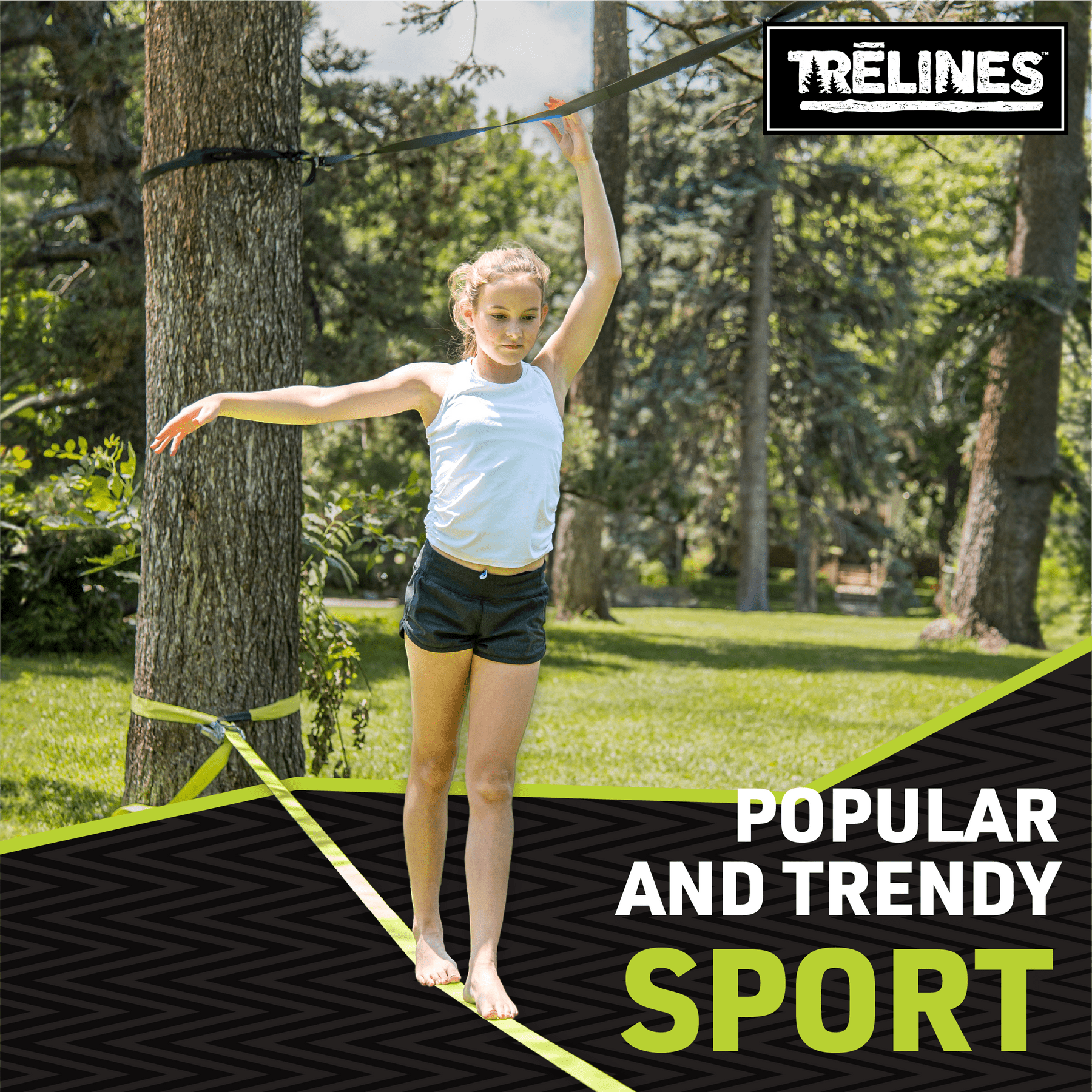 Trelines Juegos de Exterior Slackline Clásico para exterior 50 ft - Trelines 847125