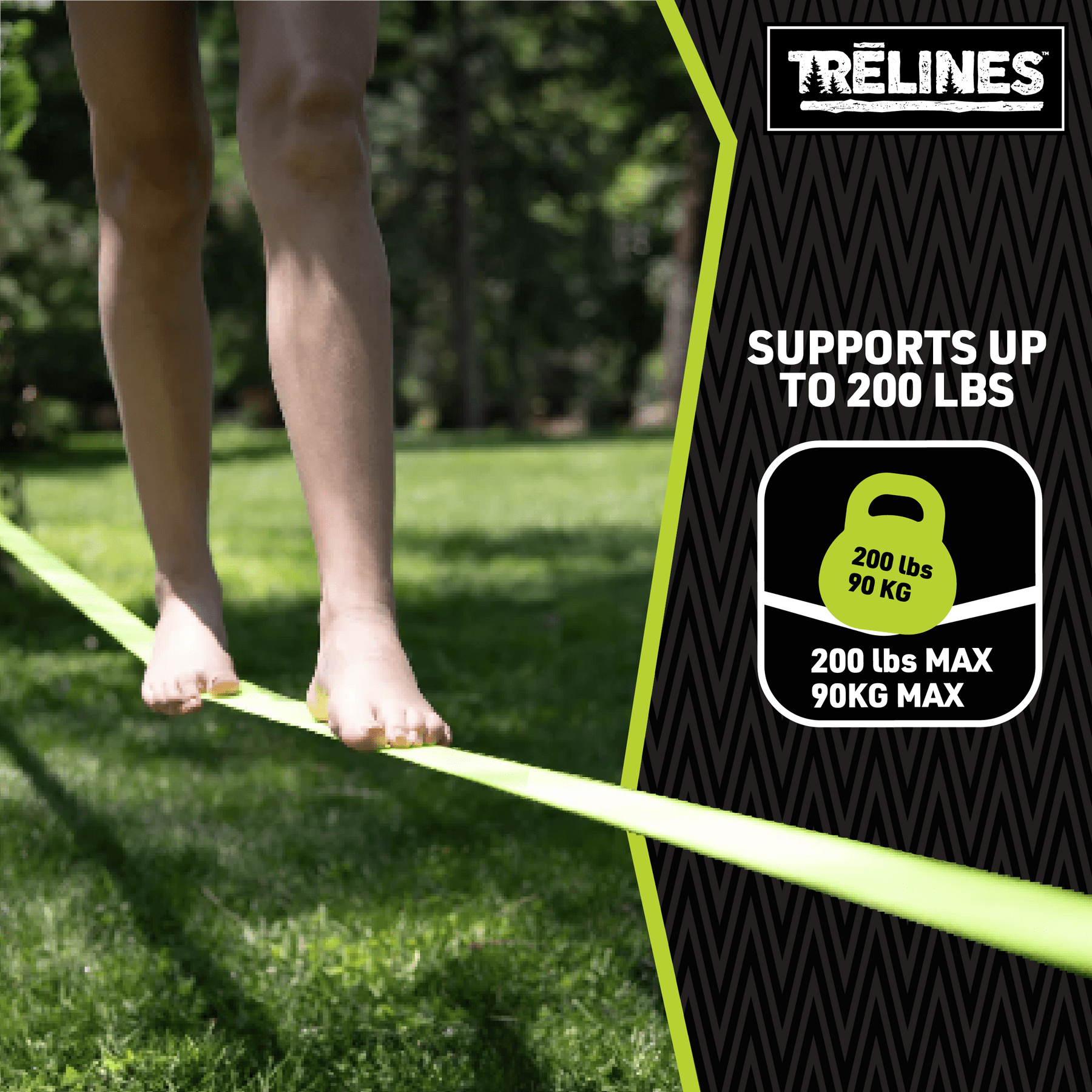 Trelines Juegos de Exterior Slackline Clásico para exterior 50 ft - Trelines 847125