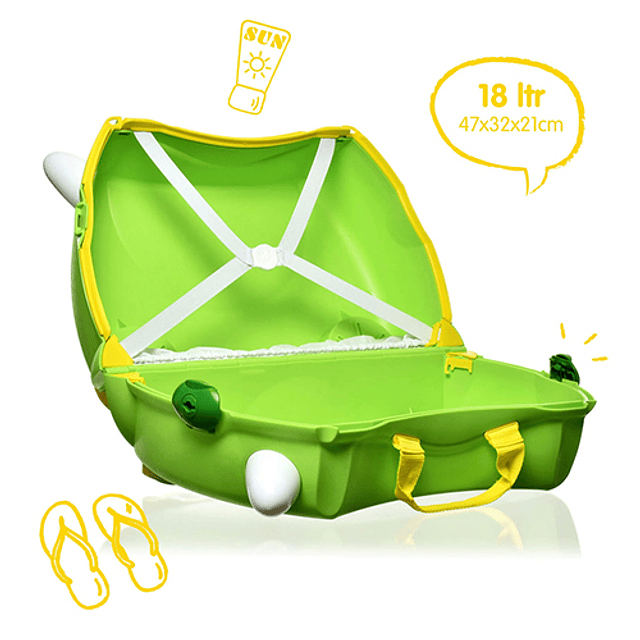 Trunki Productos para viajes Maleta Infantil Trunki Dinosaurio 032-GB01