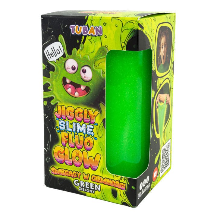 Tuban Arte / Manualidades Jiggly Slime Fluo Glow Verde 430 gr - Tuban TU3823