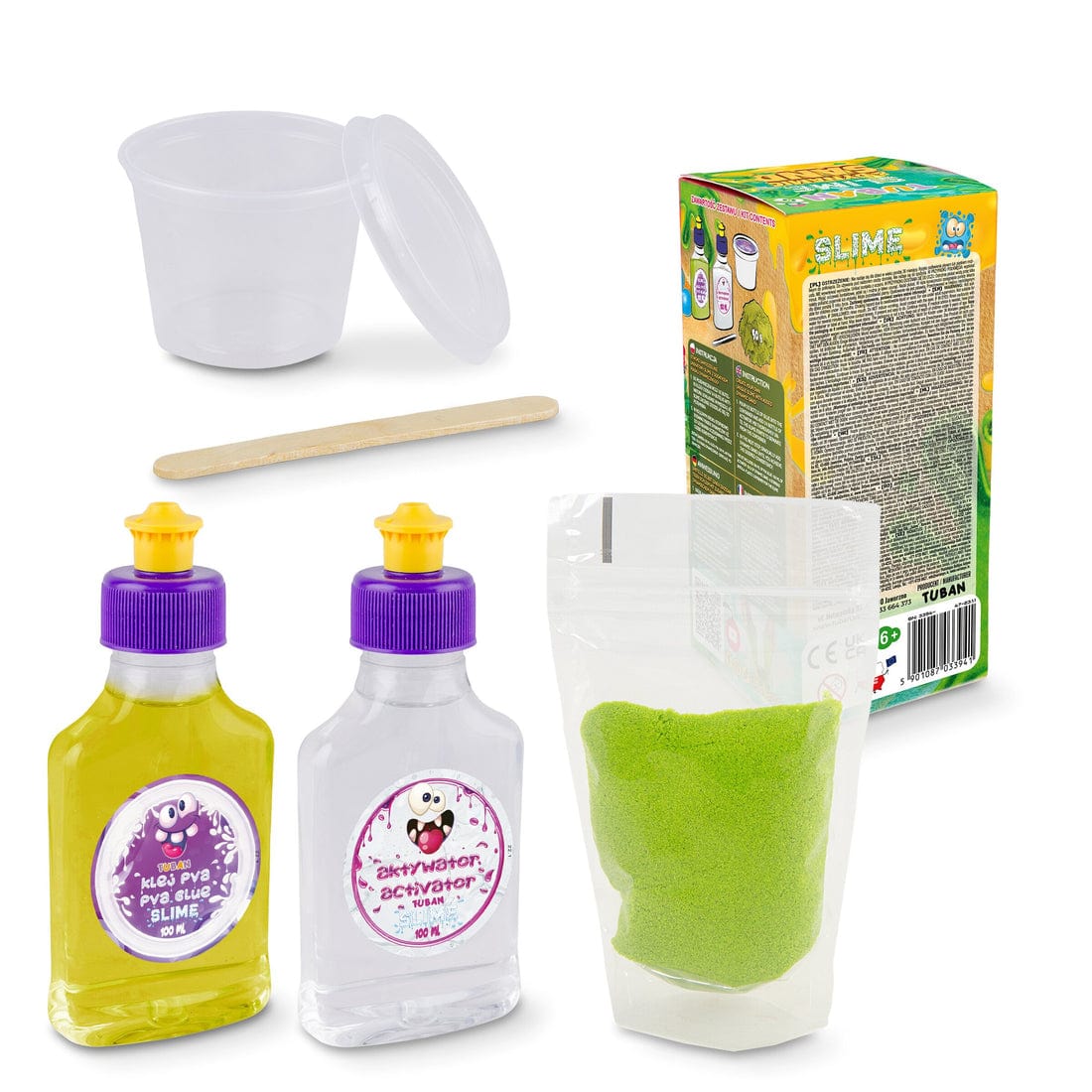 TUBAN Arte / Manualidades Kit hazlo tu mismo Slime y Arena dinámica - Tuban TU3394