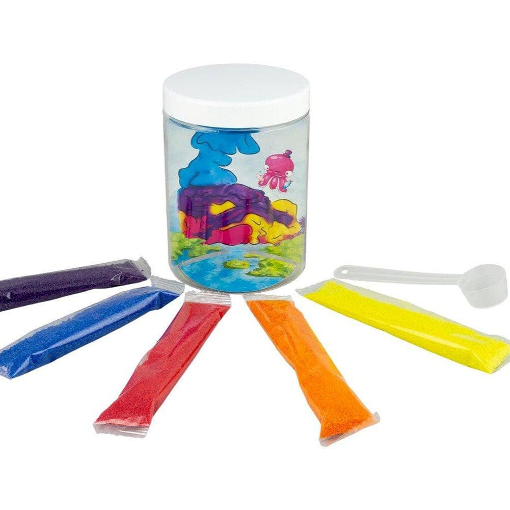 TUBAN Arte / Manualidades Set de arena hidrofóbica 5 colores y acuario - Tuban TU3558