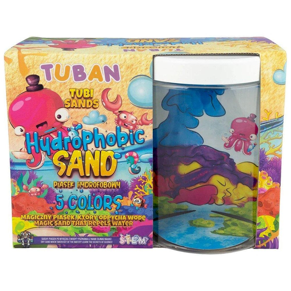TUBAN Arte / Manualidades Set de arena hidrofóbica 5 colores y acuario - Tuban TU3558