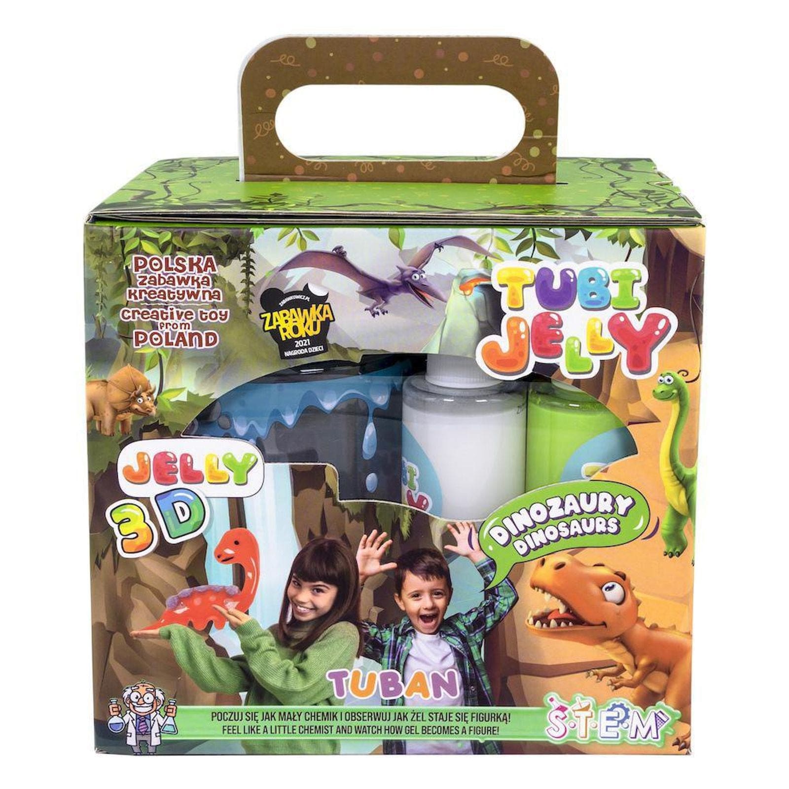 TUBAN Arte / Manualidades Set Tubi Jelly 6 colores + Acuario / Dinosaurios - Tuban TU3338