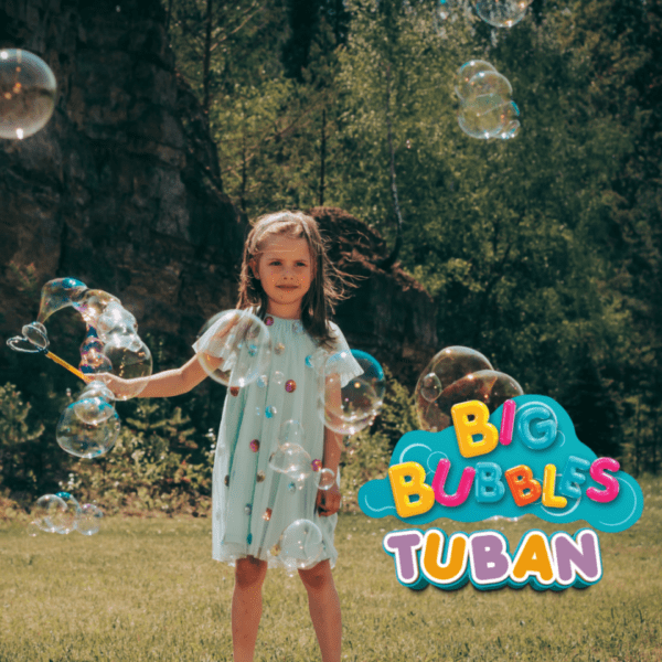 TUBAN Juegos de Exterior Set varita burbujas gigantes + Líquido 400 ml - Tuban TU3637