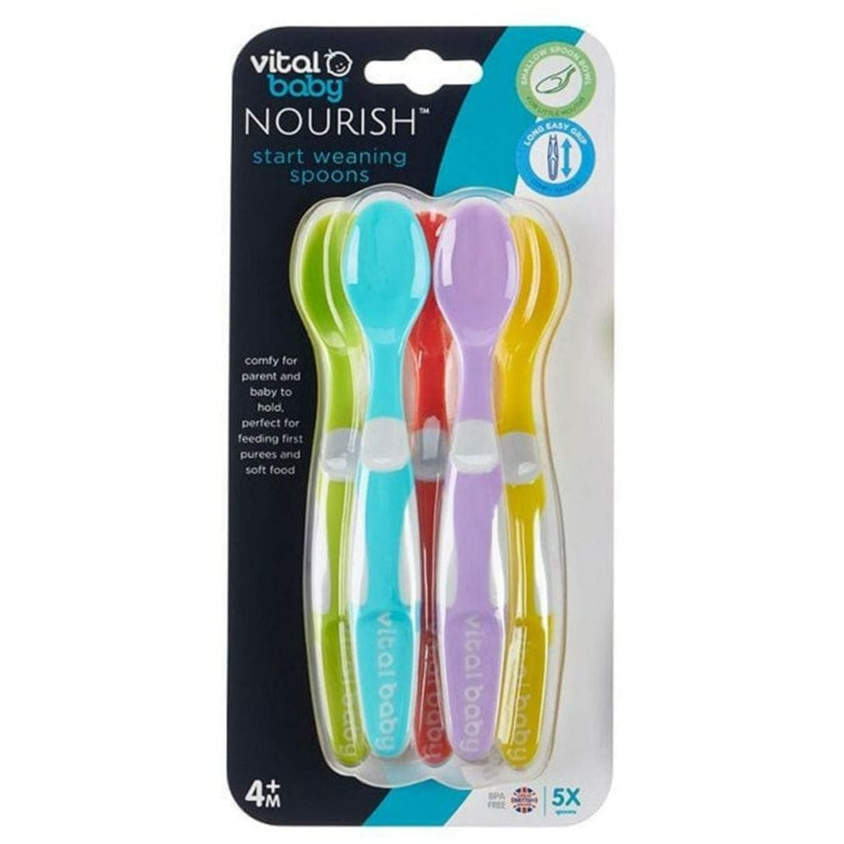 VITAL BABY Alimentación y Lactancia Pack 5 Cucharas de Destete 443871