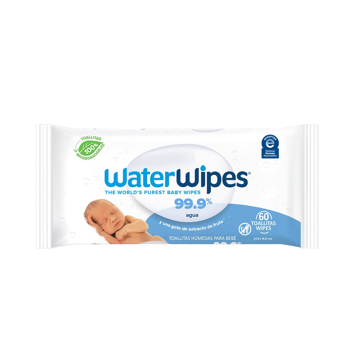 waterwipes Toallas Húmedas Pack 3 Toallitas Húmedas 60 Unidades | WaterWipes WW101x3