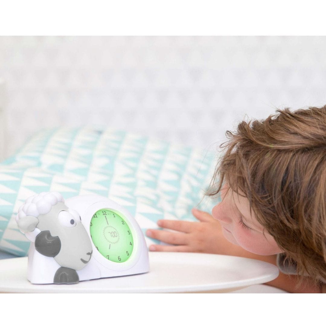 Zazu Luz Nocturna / Espantacuco Luz nocturna con reloj educador de sueño sam la oveja gris - Zazu ZA-SAM-01