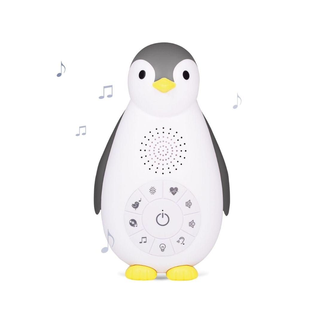 Zazu Maquina de Ruido Blanco Ruido Blanco y luz de noche con sensor de llanto / pingüino zoe gris ZA-ZOE-01