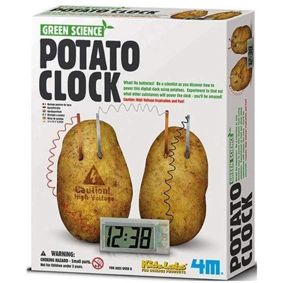 4M Juegos de Ciencia Kit de energía verde Reloj energizado por una papa - 4m
