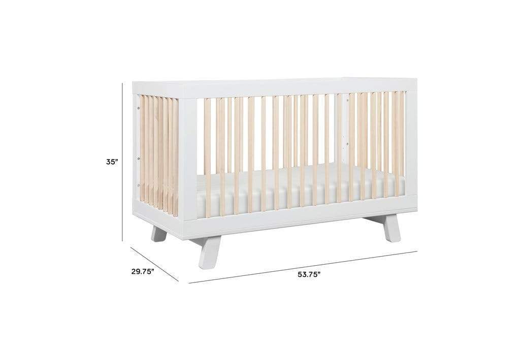 Babyletto cunas Cuna Convertible 3 en 1 Hudson Blanca /Natural (NO INCLUYE COLCHON) M4201WNX