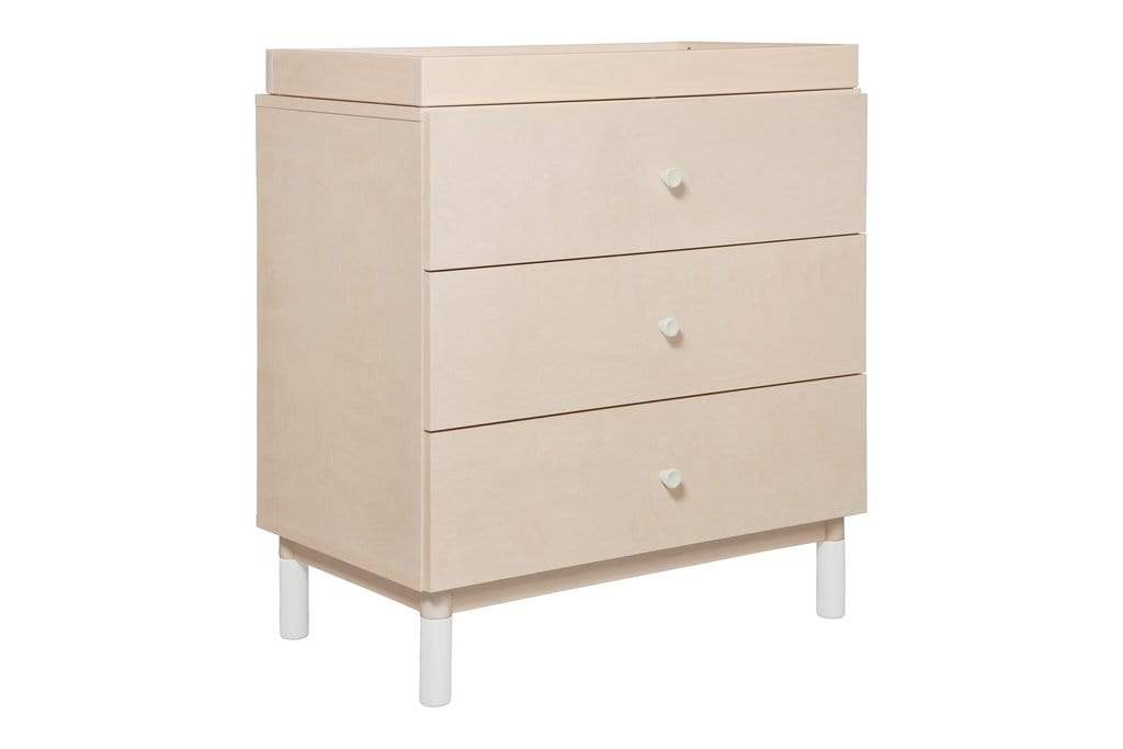 Babyletto mudadores Cómoda Mudador Gelato con 3 cajones y bandeja removible Babyletto Washed natural M12923NXW