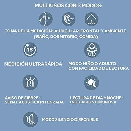 beaba Accesorios Termómetro infrarojo sin contacto Beaba 920349