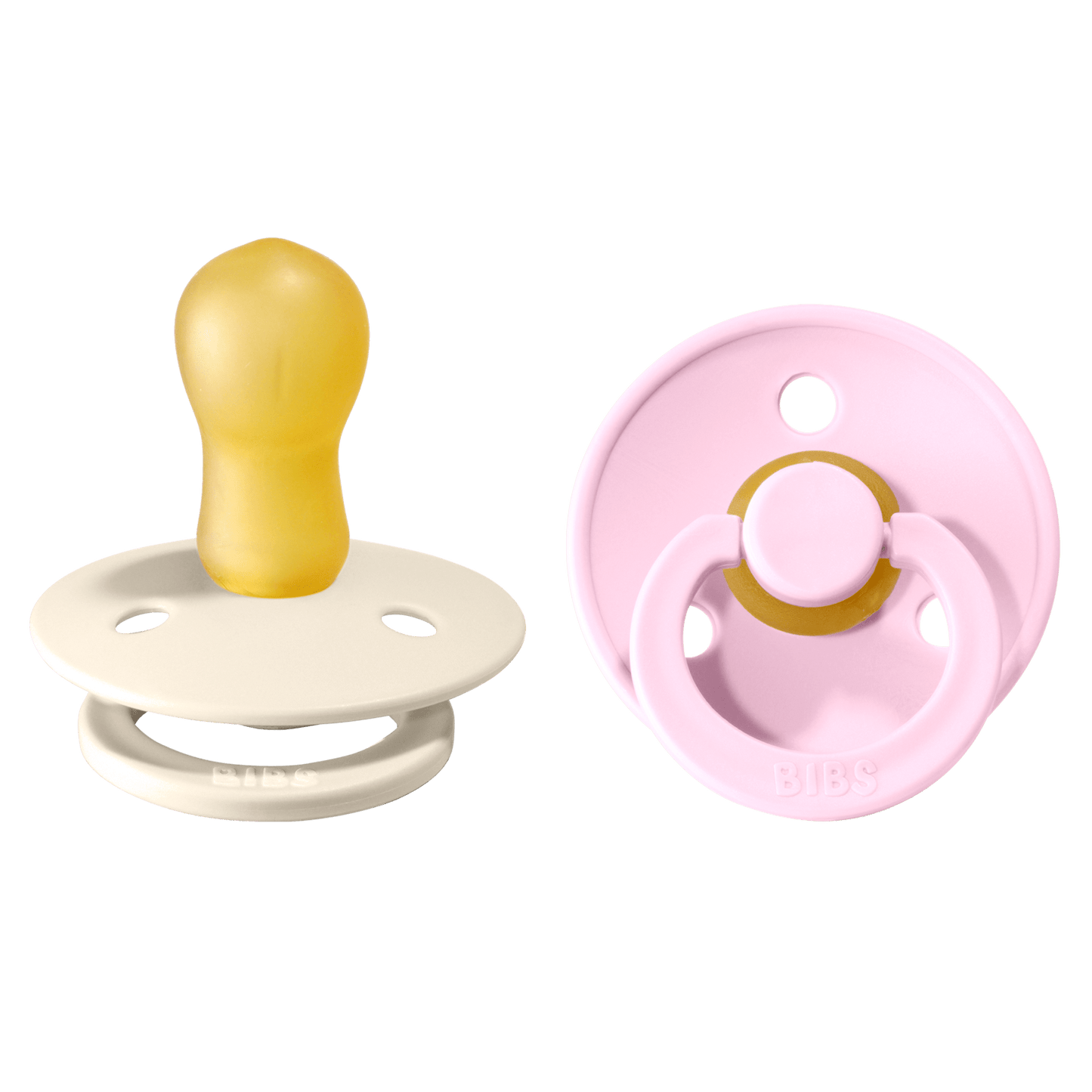 Bibs Chupete Chupete Bibs x2 talla 3 Ivory/Baby Pink 130269