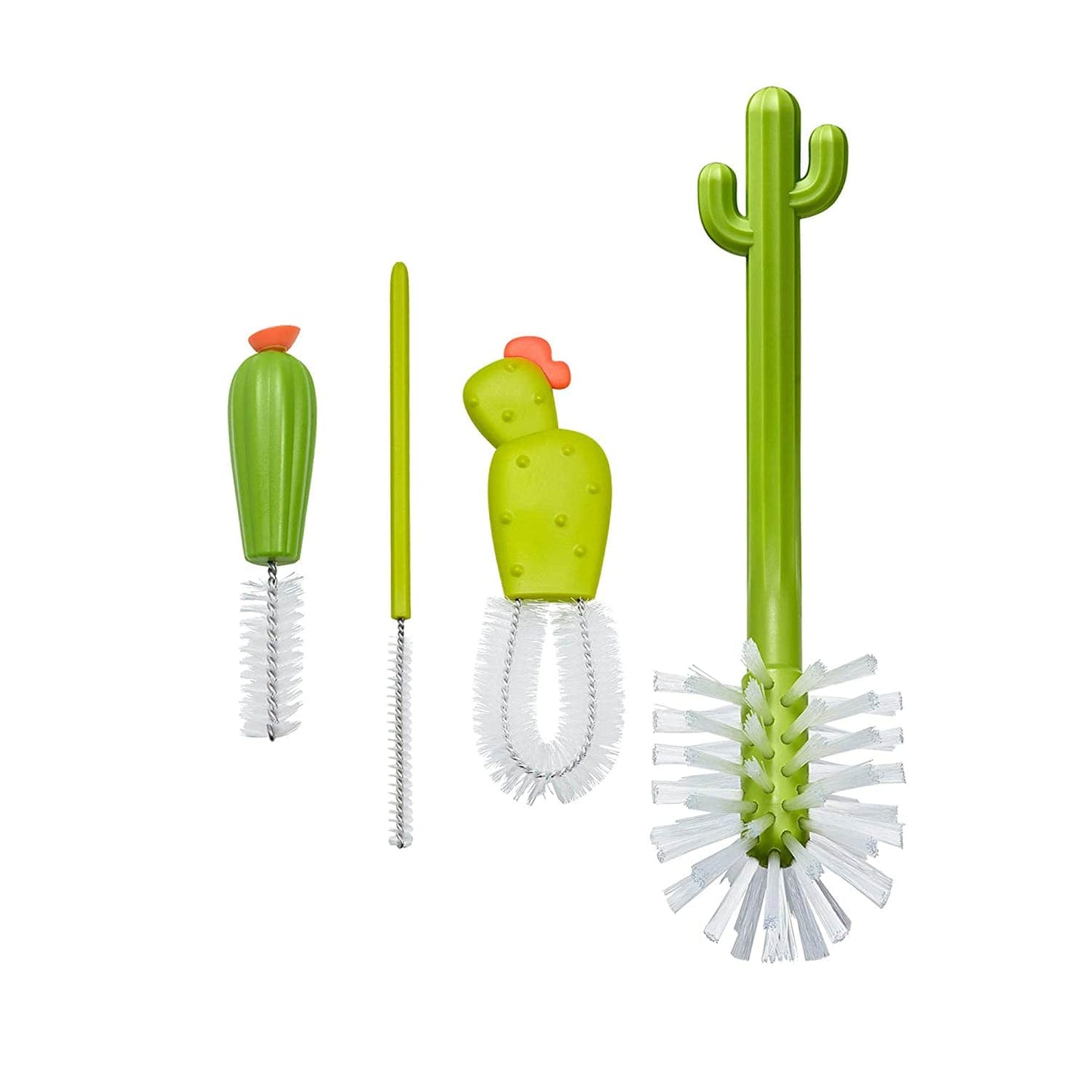 Boon Accesorios bebé Juego de Cepillos Cacti - Blanco/Verde B11326
