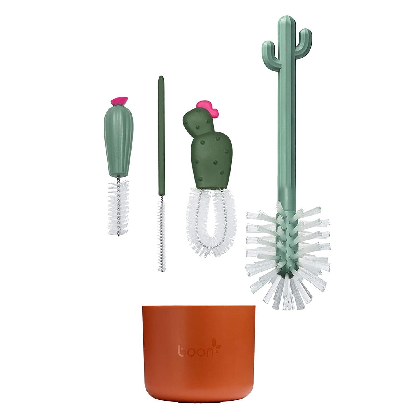 Boon Accesorios bebé Juego de Cepillos Cacti - Café/Verde B11402